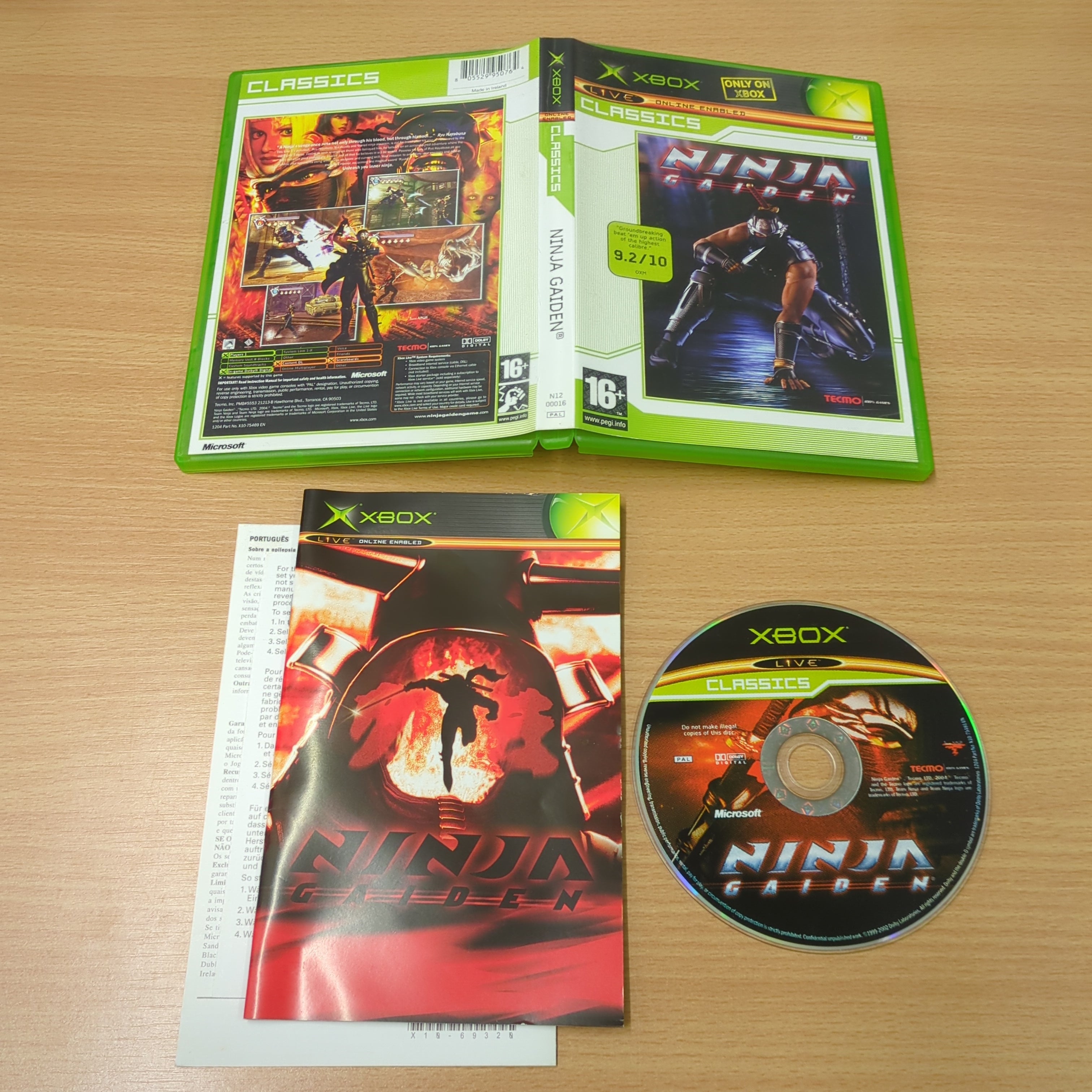 Ninja Gaiden (Classics) original Xbox game Ninja Gaiden (Classics) original Xbox game